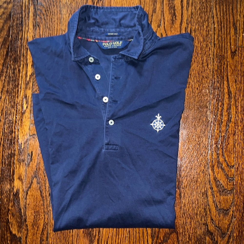 ⛳️Bayonne⛳️Golf Club EUC Navy XL RL Golf Polo. Pristine!